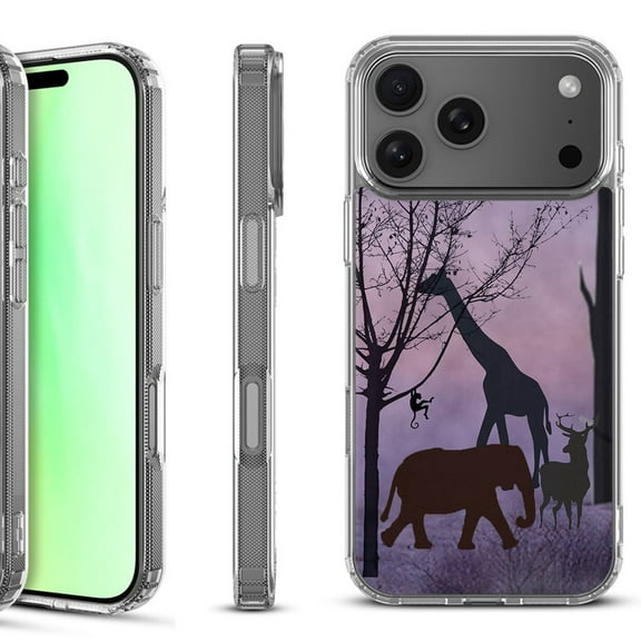 For iPhone 17 Pro Shockproof Protective Phone Case, by OneToughShield - Twilight Safari