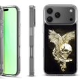 thumbnail image 1 of For iPhone 17 Pro Shockproof Protective Phone Case, by OneToughShield - Wing Skull, 1 of 5
