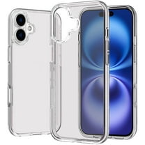 For iPhone 17 Sturdy Ultra Thick 3mm Transparent Hybrid Case Cover - Clear