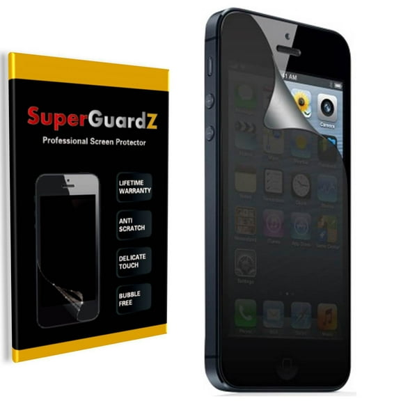 For iPhone 5S / 5C / 5 - SuperGuardZ Privacy Anti-Spy Screen Protector, Anti-Scratch, Anti-Bubble, Anti-Fingerprint