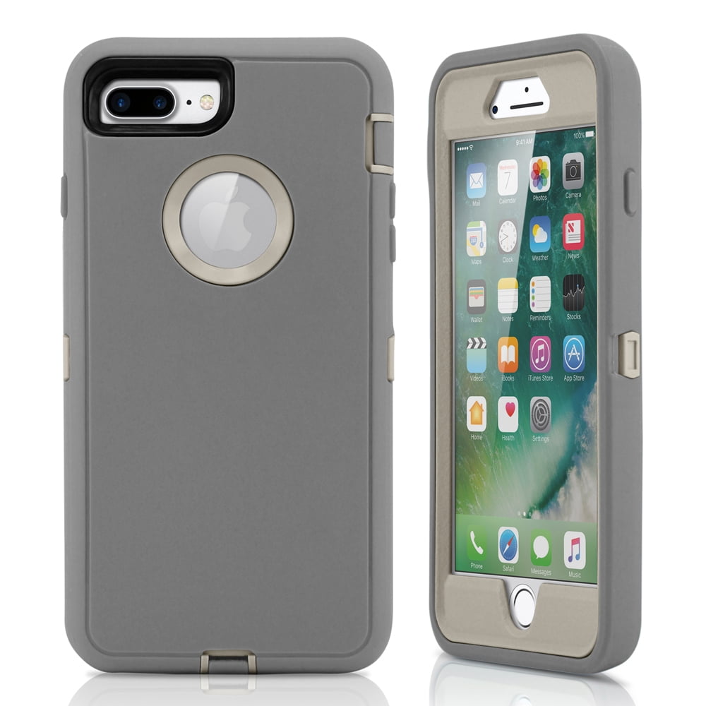 For iPhone 7 Plus Case Shockproof Hard Case Protective Cover - Walmart.com