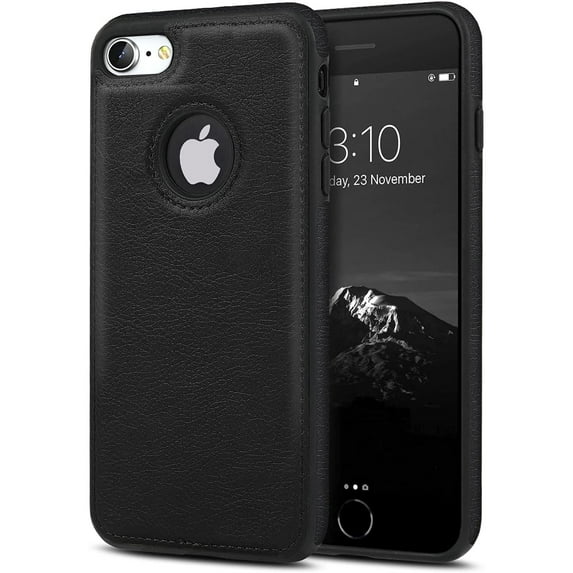 For iPhone 7 & iPhone 8 (4.7'') Case Luxury Leather Business Vintage Slim Non-Slip Soft Grip Shockproof Protective Cover