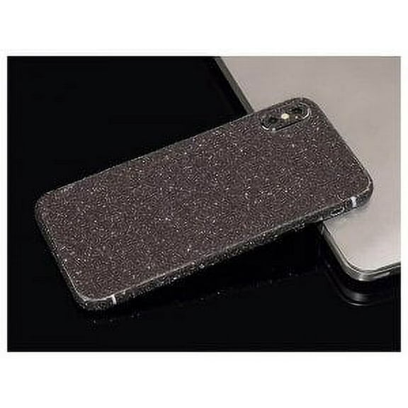 fonefunshop Black Glitter Bling Rear Glass Screen Film Protector for iPhone 8