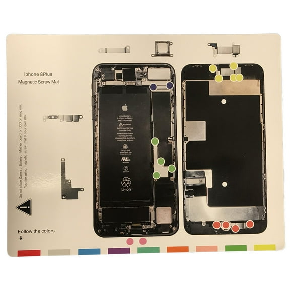 For iPhone 8 Plus - Magnetic Screw Mat Phone Repair Disassembly Guide
