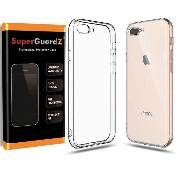 For iPhone 8 Plus / iPhone 7 Plus Case, SuperGuardZ Slim Clear TPU Shockproof Protection Cover Armor