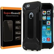 For iPhone 8 Plus / iPhone 7 Plus Case, SuperGuardZ Slim Heavy-Duty Shockproof Protection Cover Armor [Black]