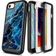 thumbnail image 1 of For iPhone SE (2020) Case, iPhone 8/iPhone 7/iPhone 6 with Built-in Screen Protector, Nagebee Full-Body Protective Rugged Bumper Cover, Shockproof Durable Case (Sapphire), 1 of 5