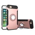 thumbnail image 1 of For iPhone SE 2022 iPhone 8 iPhone 7 Case SOATUTO Hybrid Protective Case Drop-Protection Ring Holder Hard PC Shell & Soft Silicone Inner Case Stand for iPhone SE 2022 2020 iPhone 8 7 4.7" - Rose Gold, 1 of 6
