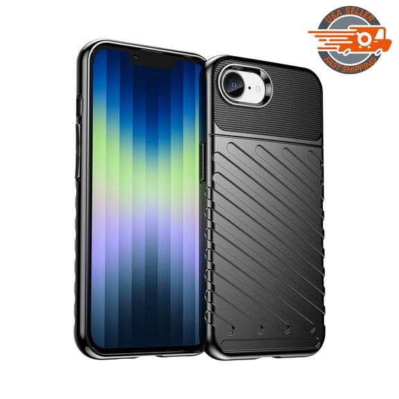 For iPhone SE 2024 AMZER Thunderbolt Shockproof Protective Soft TPU Phone Case