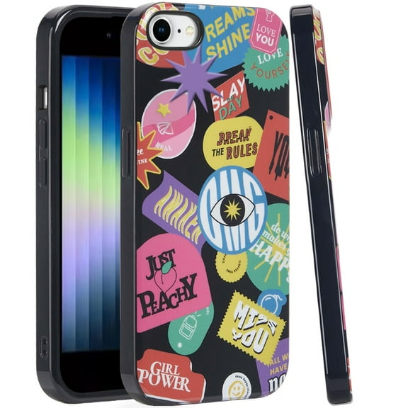 For iPhone SE 3 (2022) SE/8/7 Double Layer Design IMD TPU Case - Fashion Rebel