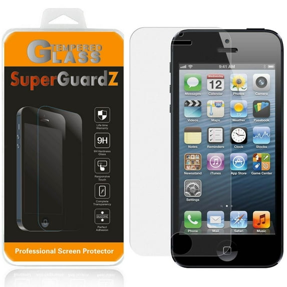 For iPhone SE / 5S / 5C / 5 - SuperGuardZ Anti-Glare Matte Tempered Glass Screen Protector, Anti-Fingerprint, Anti-Scratch, Anti-Bubble