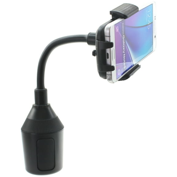 For iPhone SE/XR/XS/X/Max/6/7/8/Plus Premium Car Mount Cup Holder Phone Cradle Rotating Dock Stand Strong Grip Gooseneck P2J