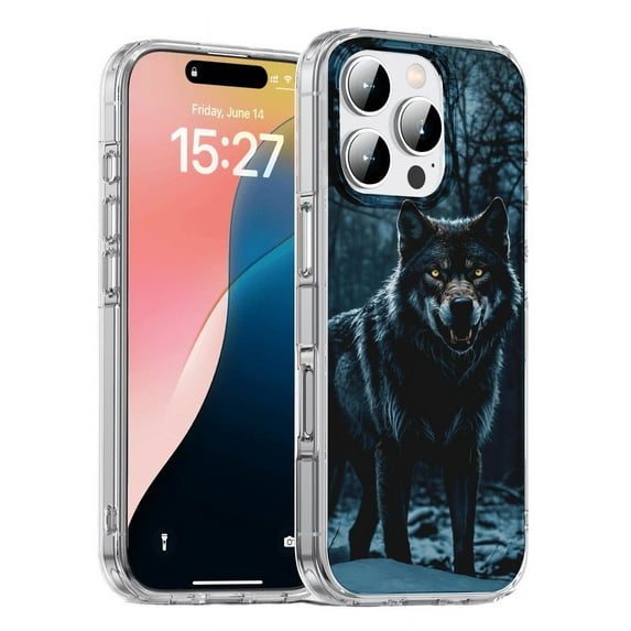 HZSY.Protective cell Phone Case for iPhone X/XS - Printed Lone Wolf