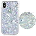 thumbnail image 1 of For iPhone XR Case,Cute Glitter Bling Twinkle Stardust with Drop Protection Shockproof Soft TPU Slim Flexible Phone Case Girls/Women Protective case for iPhone XR,Anti Scratch,White, 1 of 6
