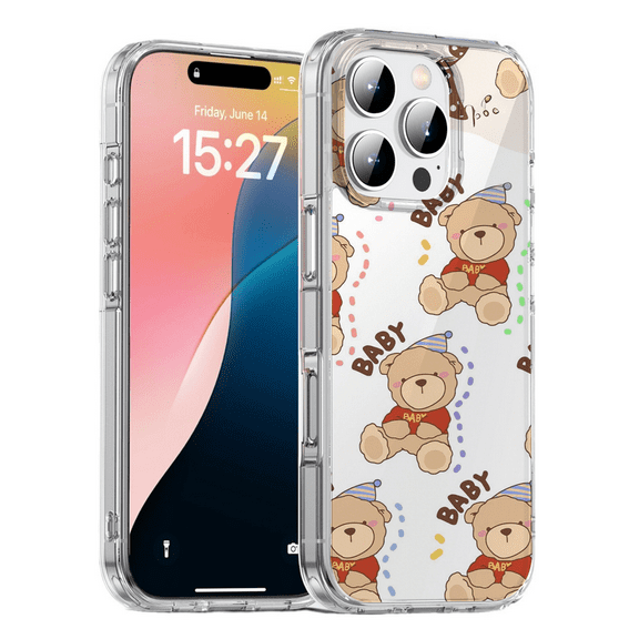 HZSY. Protective Gel Phone Case for iPhone XR - Printed baby bear
