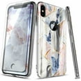 thumbnail image 1 of For iPhone XS Max Case, with Tempered Glass Screen Protector, Ultra Slim Thin Glossy Stylish, Gold Glitter Marble Design Phone Cover - Marble, 1 of 5