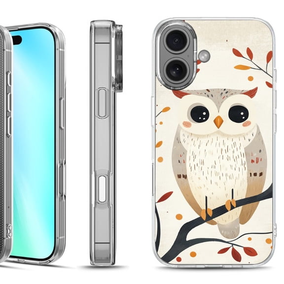 For iphone 16 Phone Case Cover, by OneToughShield - Autumn Owl