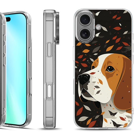 For iphone 16 Phone Case Cover, by OneToughShield - Beagle