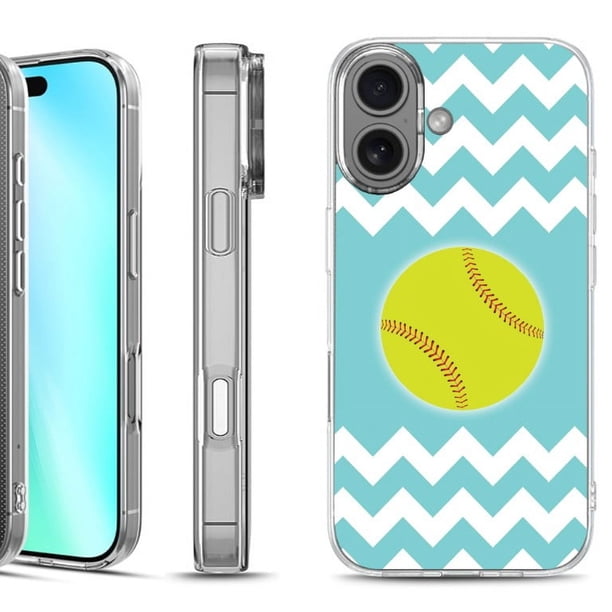 For iphone 16 Phone Case Cover, by OneToughShield - Chevron/Softball -  Walmart Business Supplies