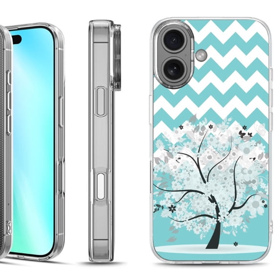 For iphone 16 Phone Case Cover, by OneToughShield - Chevron/Tree