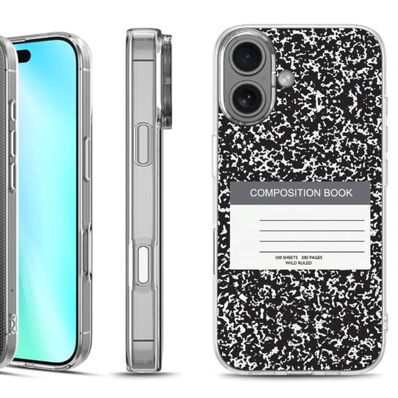 For iphone 16 Phone Case Cover, by OneToughShield - Composition Book