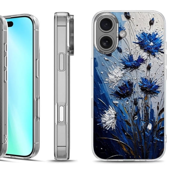 For iphone 16 Phone Case Cover, by OneToughShield - Cornflower