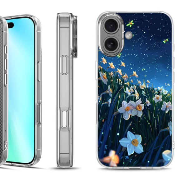 For iphone 16 Phone Case Cover, by OneToughShield - Daffodils Night