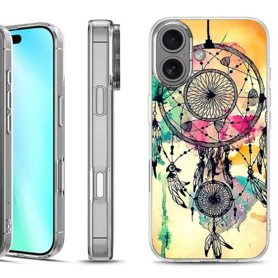 For iphone 16 Phone Case Cover, by OneToughShield - Dream Catcher Color