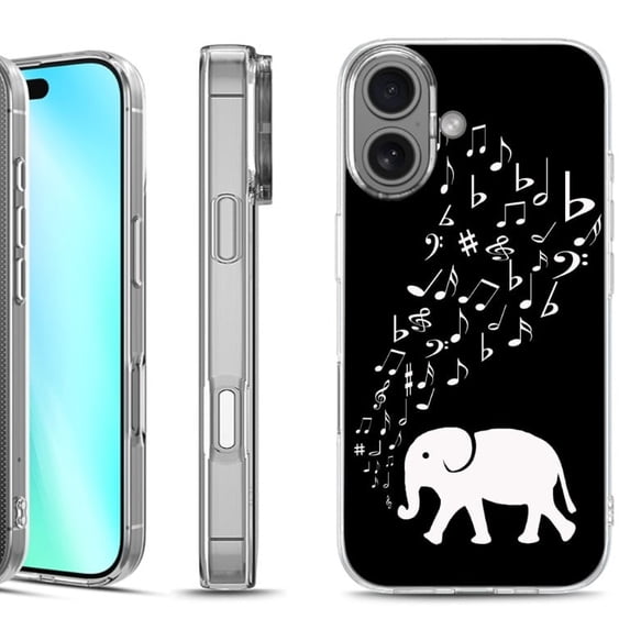 For iphone 16 Phone Case Cover, by OneToughShield - Elephant Music