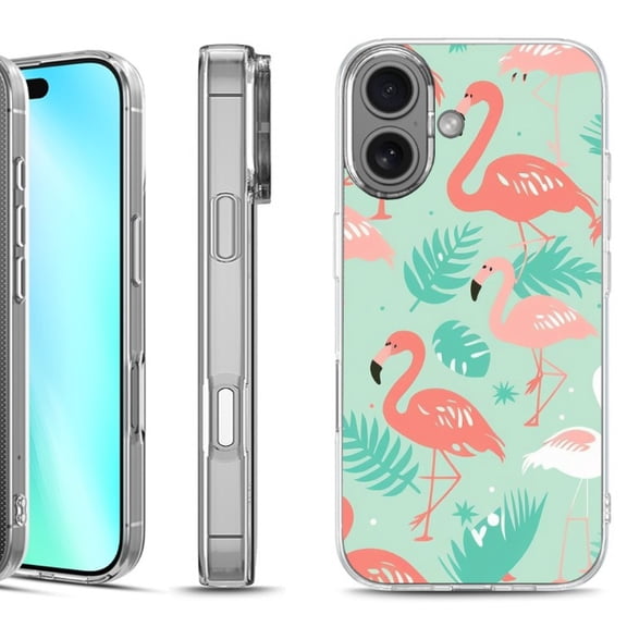 For iphone 16 Phone Case Cover, by OneToughShield - Flamingo