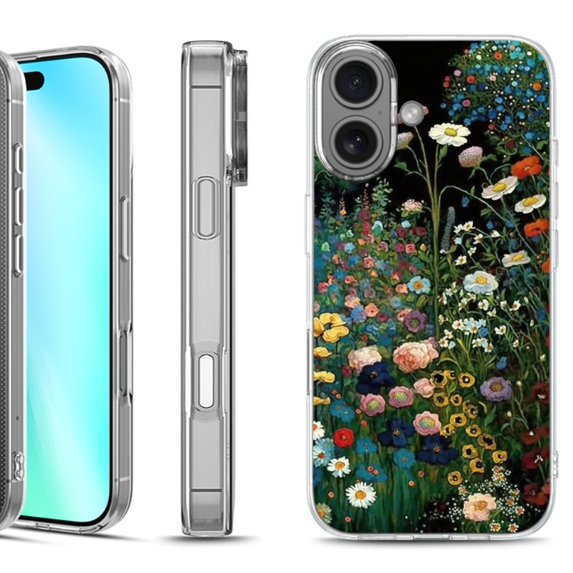 For iphone 16 Phone Case Cover, by OneToughShield - Flowery Garden