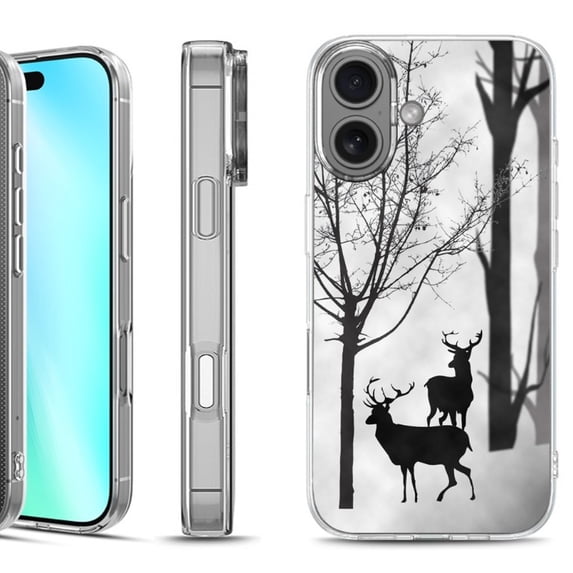 For iphone 16 Phone Case Cover, by OneToughShield - Forest Deer