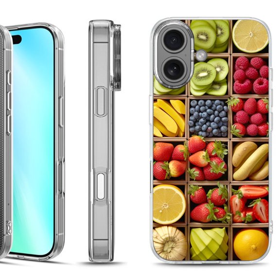 For iphone 16 Phone Case Cover, by OneToughShield - Fruit Box