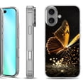 thumbnail image 1 of For iphone 16 Phone Case Cover, by OneToughShield - Golden Butterfly, 1 of 4