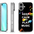 thumbnail image 1 of For iphone 16 Phone Case Cover, by OneToughShield - Keep Calm Music, 1 of 4