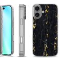 thumbnail image 1 of For iphone 16 Phone Case Cover, by OneToughShield - Marble / Gold/Black, 1 of 4