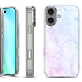 thumbnail image 1 of For iphone 16 Phone Case Cover, by OneToughShield - Marble Pink/Blue, 1 of 4