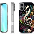 thumbnail image 1 of For iphone 16 Phone Case Cover, by OneToughShield - Music Notes Colorful, 1 of 4