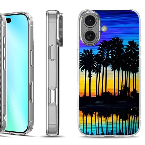 For iphone 16 Phone Case Cover, by OneToughShield - Palmtree