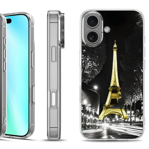 For iphone 16 Phone Case Cover, by OneToughShield - Paris Night
