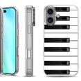 thumbnail image 1 of For iphone 16 Phone Case Cover, by OneToughShield - Piano Design, 1 of 4