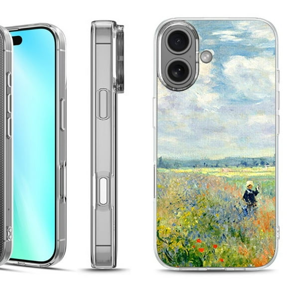 For iphone 16 Phone Case Cover, by OneToughShield - Poppy Field