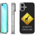 thumbnail image 1 of For iphone 16 Phone Case Cover, by OneToughShield - Road Sign Giraffe, 1 of 4