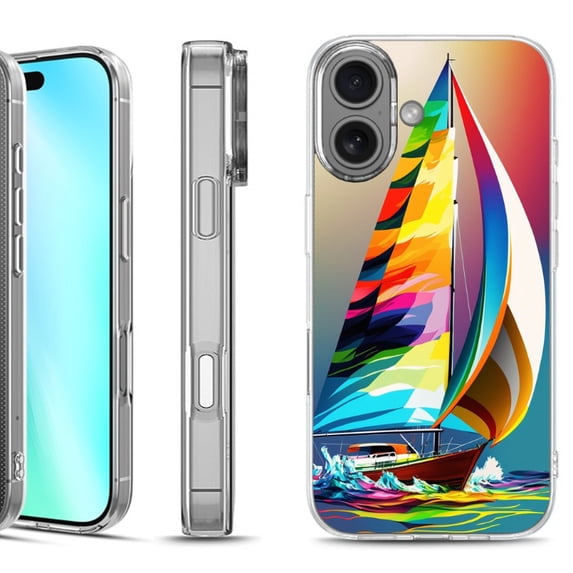 For iphone 16 Phone Case Cover, by OneToughShield - Sailing