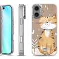 thumbnail image 1 of For iphone 16 Phone Case Cover, by OneToughShield - Smiling Cat, 1 of 4