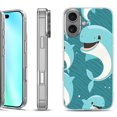 thumbnail image 1 of For iphone 16 Phone Case Cover, by OneToughShield - Smiling Dolphin, 1 of 4