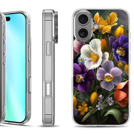 For iphone 16 Phone Case Cover, by OneToughShield - Spring Flower