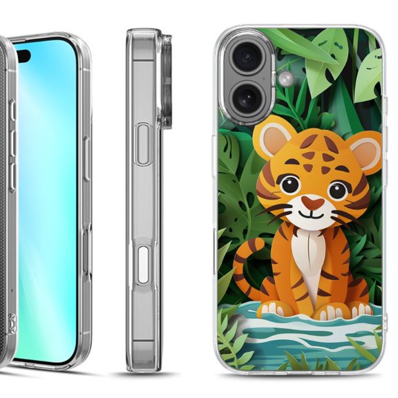 For iphone 16 Phone Case Cover, by OneToughShield - Tiger Craft