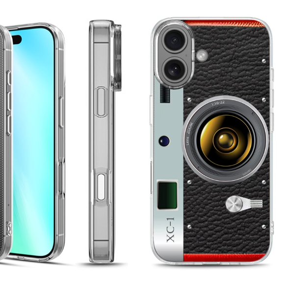 For iphone 16 Phone Case Cover, by OneToughShield - Vintage Camera
