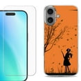 thumbnail image 1 of For iphone 16 Plus Phone Case Cover, Shockproof Case with Tempered Glass Screen Protector, by OneToughShield - Autumn Leaf, 1 of 4